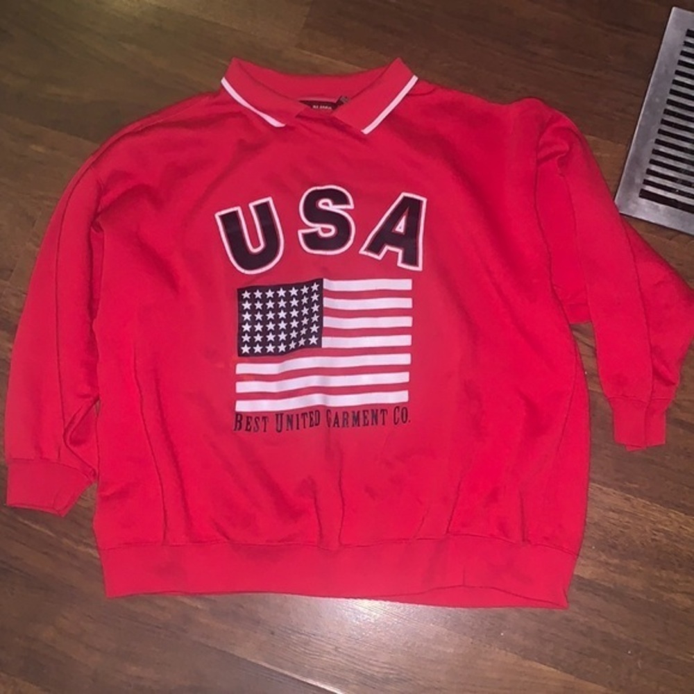 Vintage Colllared American sweatshirt- LA Blues -med